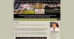 Desktop Screenshot of foreigninvestortaxationunitedstatesrealestate.com