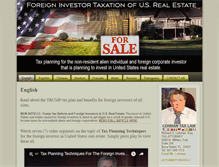 Tablet Screenshot of foreigninvestortaxationunitedstatesrealestate.com